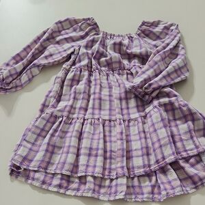 Wonder Nation Lavender Plaid Dress